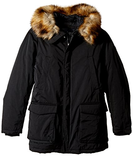 Armani Jeans Men's Water Repellent Parka, Black, 50