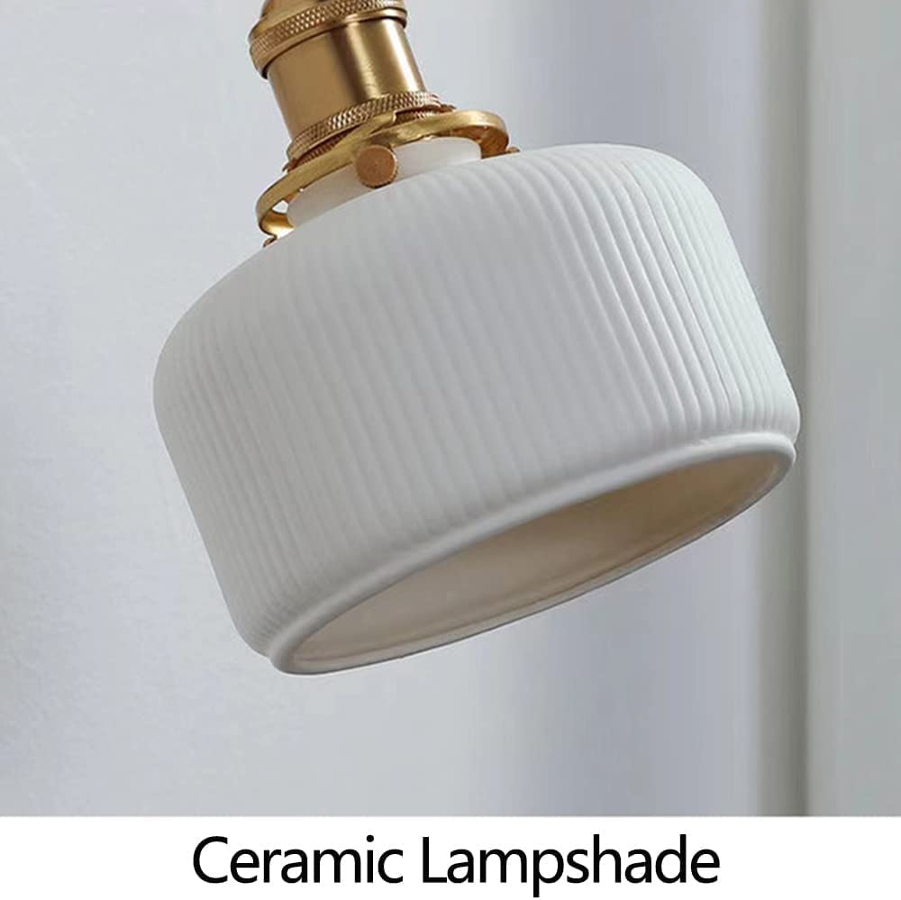 Luxus wandleuchten Schlafzimmer Nachttisch Wandleuchte Weiß Keramik Retro Wandleuchte Spiegel Frontlicht Einstellbare Kopfteil Nacht Leselampen Dreifarbige Dimmbare Wandlaternen Seilschalter