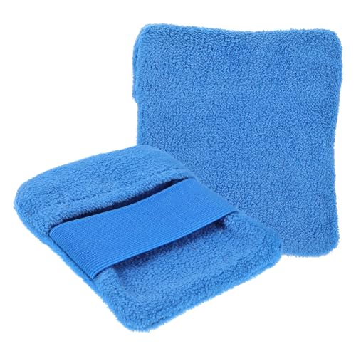 ZUNOXAZ 2 piezas Bolsa Quitaarena de Playa con Cremallera de Unidades Grandes de Azul Reutilizable Ligera y Suave para Limpieza Corporal Playa Accesorio Portátil para Vacaciones y Camping