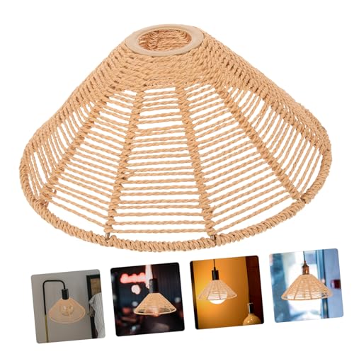 Diseño delicado en pantalla colgante de cuerda trenzada ideal para cocina, salón y dormitorio 5