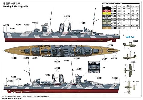 トランペッター 1/350 イギリス海軍 重巡洋艦 HMS ヨーク プラモデル