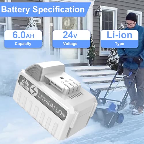 Caricabatteria 24V Per Batterie Snow Joe E Sun Joe – 24BAT-LTX/LTW/LTE/LT/XR Pro – Uootery