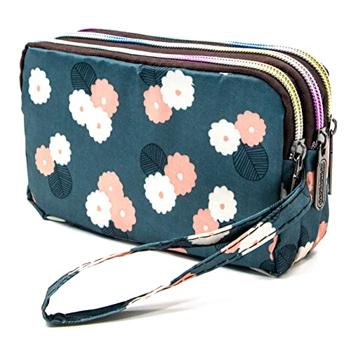 Image of BIAOTIE Large Capacity Wristlet Wallet - Women Printed Nylon Waterproof Handbag Clutch Purse