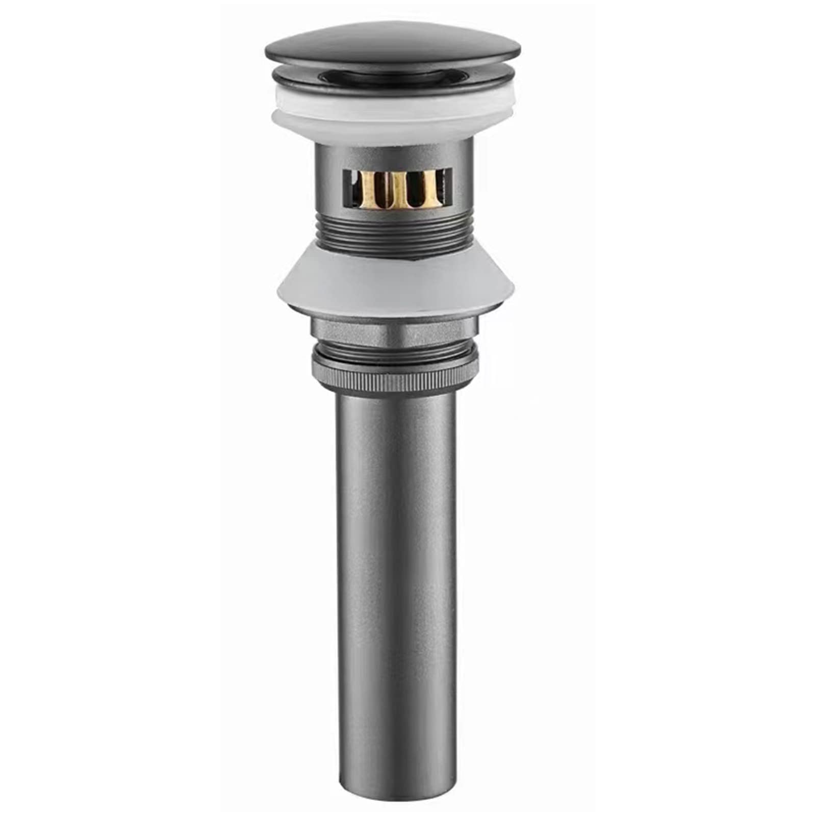 VáLvula DesagüE Lavabo,Laton,Desague Lavabo,TapóN DesagüE Lavabo,Valvula Lavabo Con Rebosadero,Valvula Lavabo Click Clack,Valvula Lavabo Laton,pistola gris A