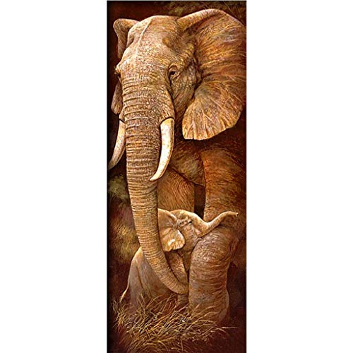 ParNarZar Diamond Painting Elefant und Jungtier Groß 40x105 cm Gross...