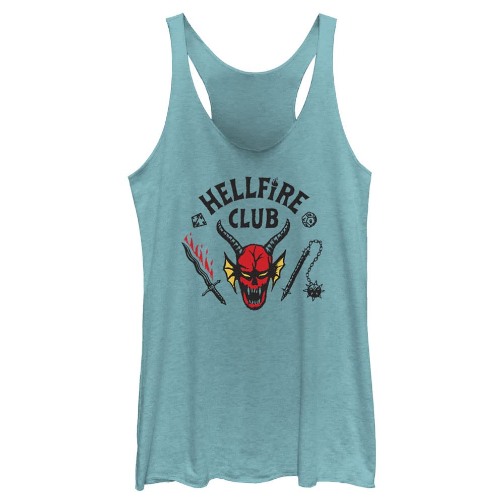 Fifth SunStranger Things Hellfire Cut Women's Fast Fashion Racerback Tank Top
