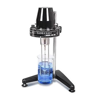 Digital Rotary Viscometer NDJ-1/ NDJ-4 Rotary Viscometer Viscosimeter Viscosity Meter Fluidimer with 1-4# Rotator Portable Viscosity Meter Tester(NDJ-4)