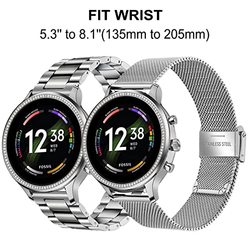 Set correas acero inoxidable para Garmin Venu 3S 41mm miniatura 2