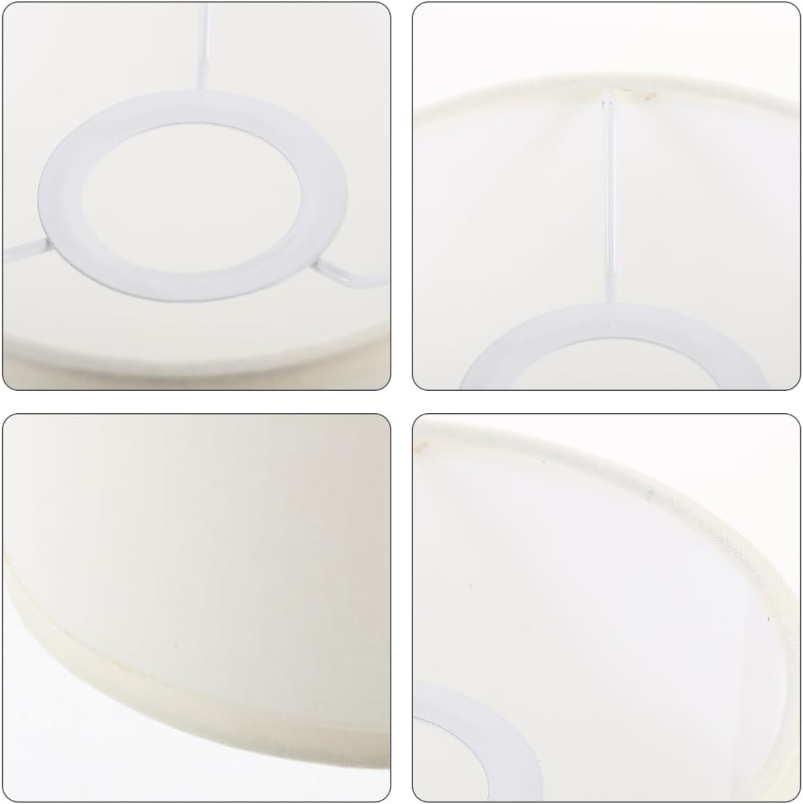 LIFKOME Fabric Lamp Shade Small Table Lampshade E27 Light Bulb Cage Guard Cylinder Lampshade Replacement for Chandeliers Bedside Table Lamp Wall Sconce