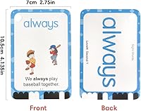 Vista 3 de Lachilly 220 tarjetas de palabras visuales, herramienta integral de aprendizaje de idiomas, 5 niveles de palabras de alta frecuencia, ideal