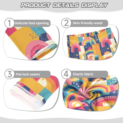 KLL Rainbow Boho Style Girls Legging Casual High Waisted Dance Pants Sports3