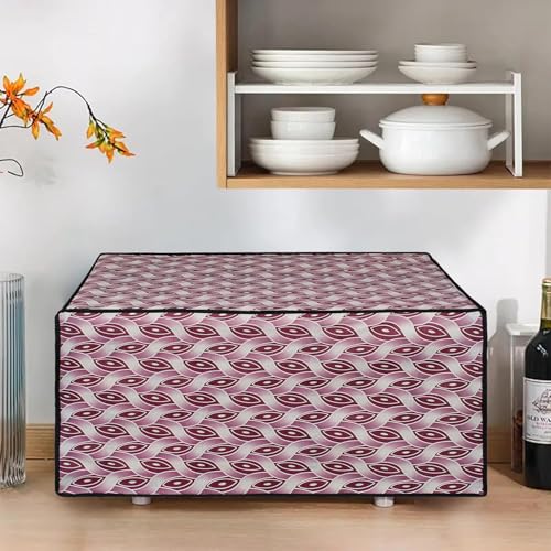 Image of DREAM KING Stylish Design & Printed Microwave Oven Cover Full Closure |waterproof & Dustproof Oven Cover Suitable for All Models - Multicolour SA64