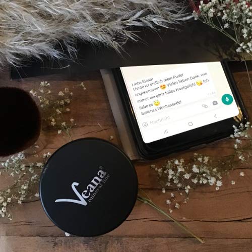Mineral Make Up 9 g + Premium Bio olej z pestek moreli 100 ml, certyfikat DE-Öko + Kabuki 20 odcieni kolorystycznych, do skóry normalnej/suchej, Nuance Suede