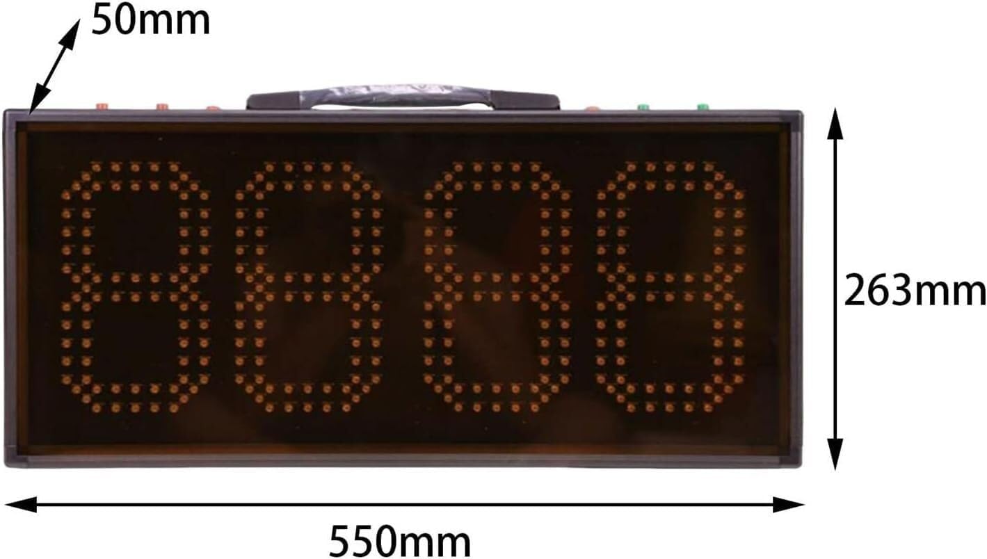 Electronic Digital Scoreboards Electric LED Scoreboards for Football and Volleyball, Battery Powered Portable Desktop Electronic Scoreboards, Countdown Timers and,Double Side-1