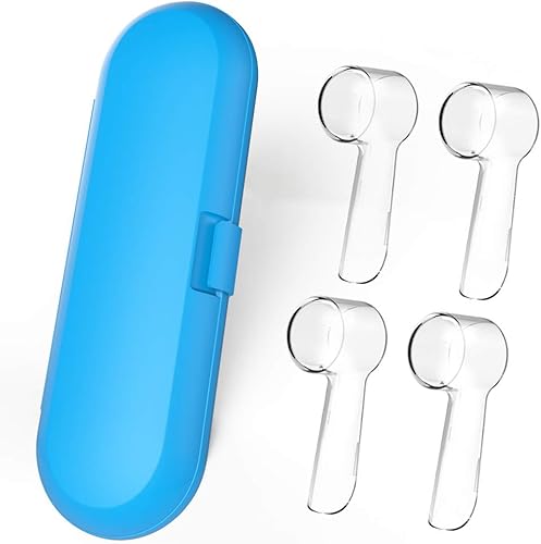 Miniatura 8 de Estuche de viaje para cepillos de dientes eléctricos Oral-B, 4 fundas para cabezales de cepillo de dientes compatibles con cabezales de cepillo de