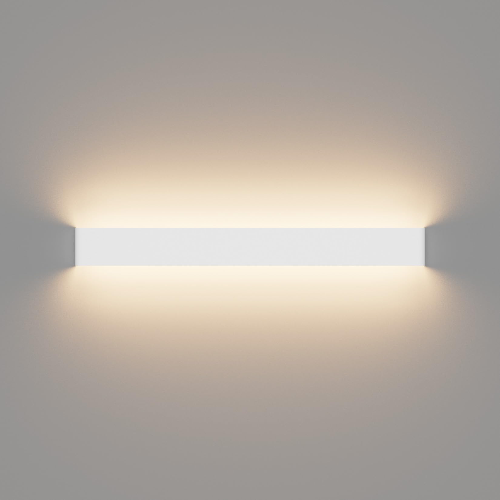 Klighten 30W Wandleuchte Innen LED 83CM Wandlampe Up Down Wandbeleuchtung Warmweiß 3000K für Schlafzimmer Wohnzimmer Flur Treppen (Weiß)