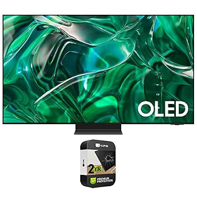 SAMSUNG QN55S95CAFXZA 55 inch HDR Quantum Dot OLED Smart TV 2023 Bundle with 2 YR CPS Enhanced Protection Pack