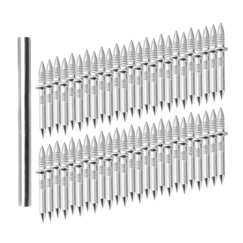 Clavos de doble cabeza 200 pcs, metálicos, resistentes al óxido para molduras de madera miniatura 1