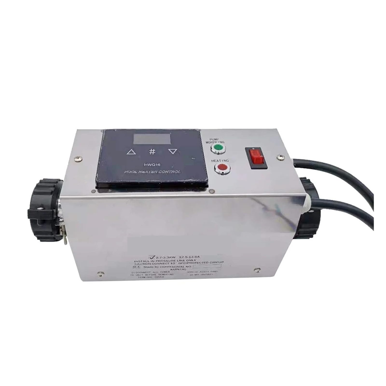 Podgrzewacz basenowy 3 kW elektryczny do basenu i wanny SPA, termostat do ogrzewania wody w wannie