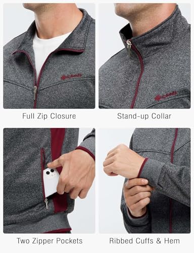 Image of Rdruko Men's Athletic Casual Tracksuit 2 Piece Full Zip Jacket Sweatsuit Outfit Jogger Fleece Set