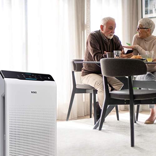 WINIX Air Purifier ZERO, H13 HEPA Filter, CADR 390m³/h (Up to 99 m²) for Allergy Sufferers. PlasmaWave Technology Reduce 99.999% Hay Fever, Pollen and Odours. 8h Timer. For Living Rooms and Offices