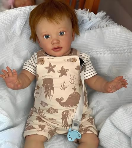 RXDOLL Reborn Babypuppen, 66 cm, riesige Größe, echt aussehende Vinyl-Babys, lebensechte Baby-Puppe, Mädchen, mit verwurzeltem Haar, realistische Neugeborenen-Puppe, Stoffkörper für Kinder ab 3 Jahren – Bild 8