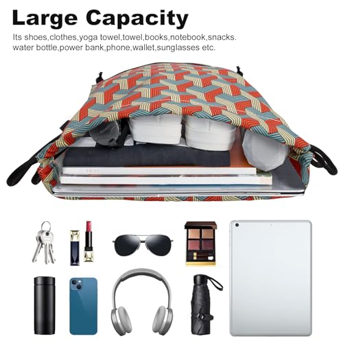 Image of HOLYLUCK Drawstring Backpack Bag Sport Gym Sackpack
