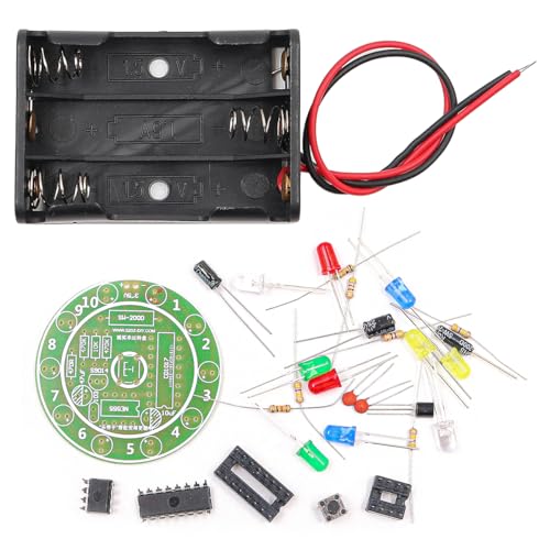 Tiardey Lucky Wheel Kit de luz LED,Kit de práctica de Soldadura,fabricación de Placas de Circuito DIY para Principiantes,Entrenamiento de Soldadura