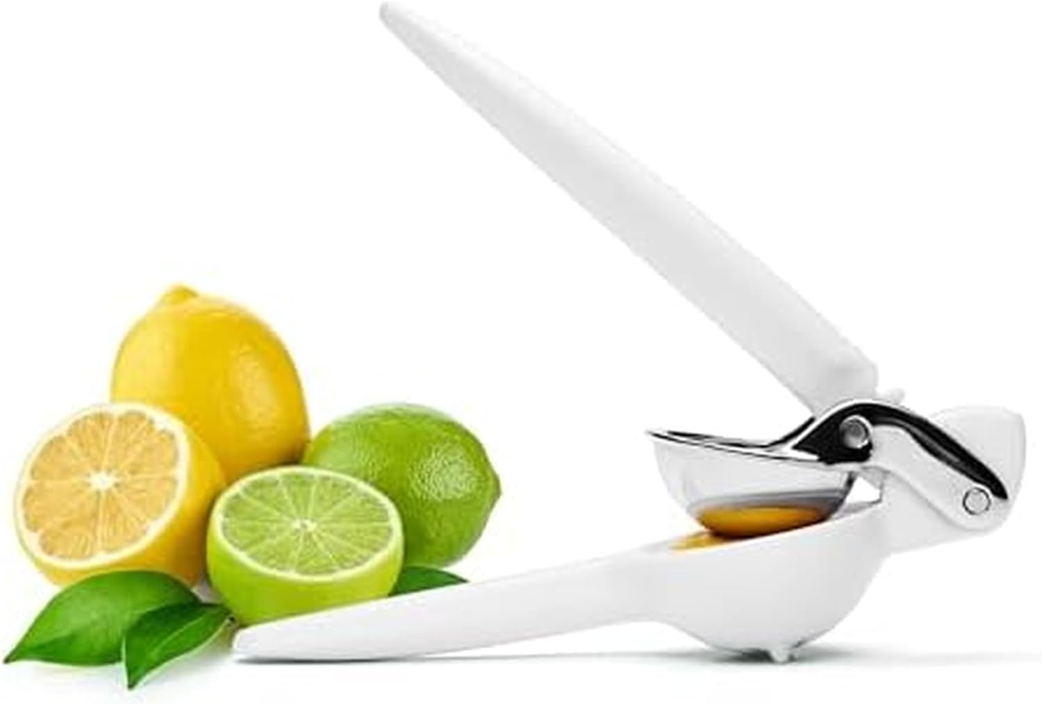Chef’n FreshForce Lemon Squeezer Citrus Juicer, Handheld Manual Press with Dual-Gear Design for Max Juice Extraction, Durable, Baking White Chef’n FreshForce Lemon Squeezer Citrus Juicer, Handheld Manual Press with Dual-Gear Design for Max Juice Extraction, Durable, Baking White