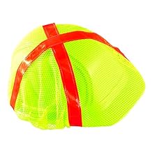 Occunomix V896-RY High Visibility Regular Brim Hard Hat Cover, Yellow, 1 Count Pack of 1