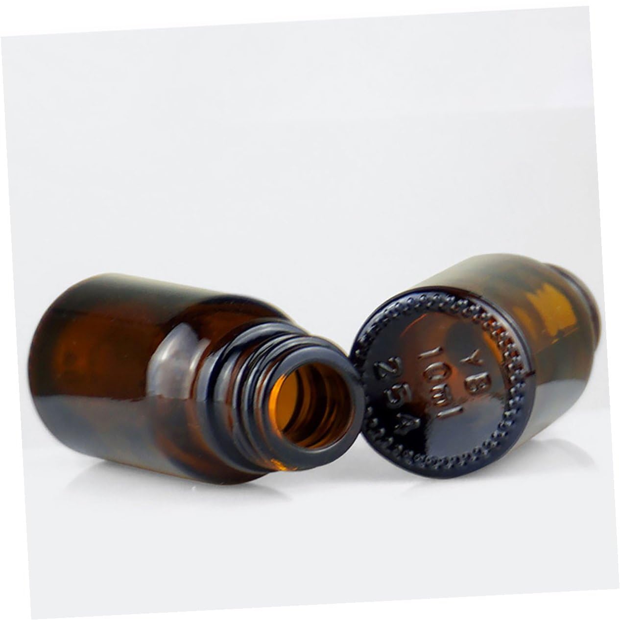 Alipis Braune Glasfläschchen Nachfüllbare Parfüm und Kosmetikflaschen 15 Ml 20 Stück Auslaufsicher und Einfach zu Transportieren für Ätherische Öle für Unterwegs