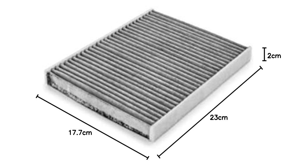 Ufi 54.103.00 Filtr, Szary, 23 x 17.7 x 2 cm