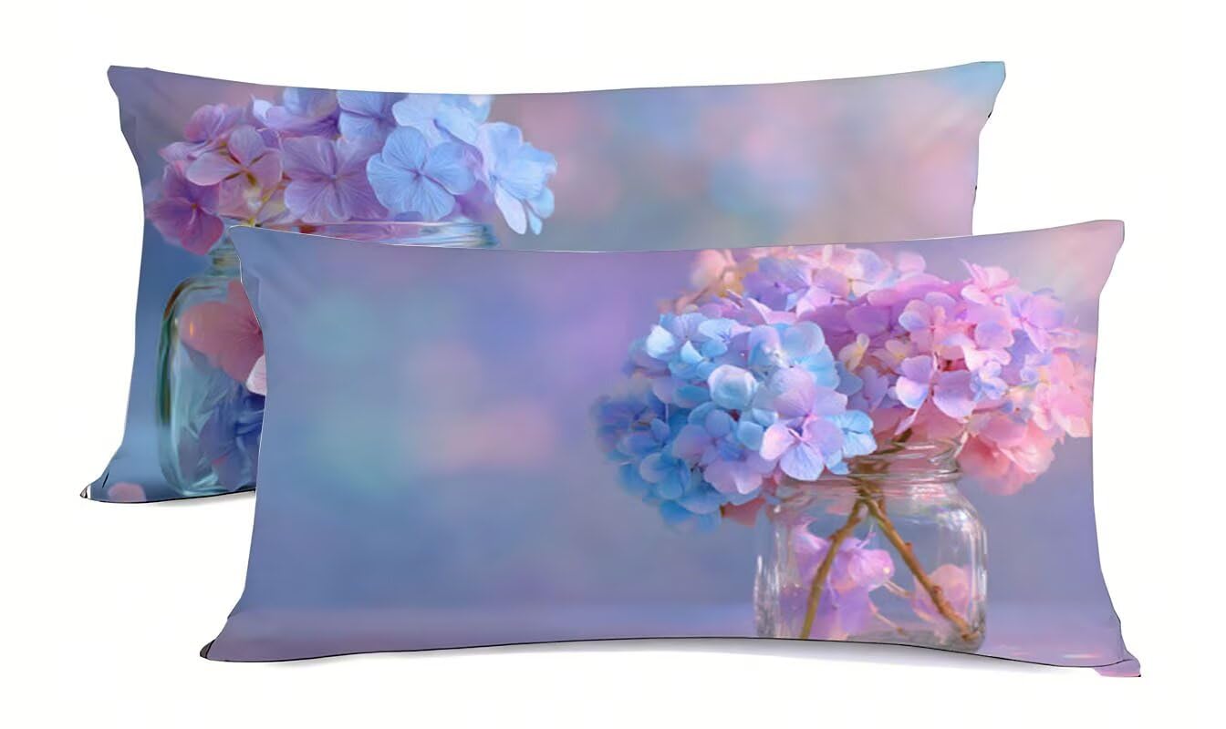 Taie d'oreiller fleur 50x70cm : transformez votre salon en un havre printanier