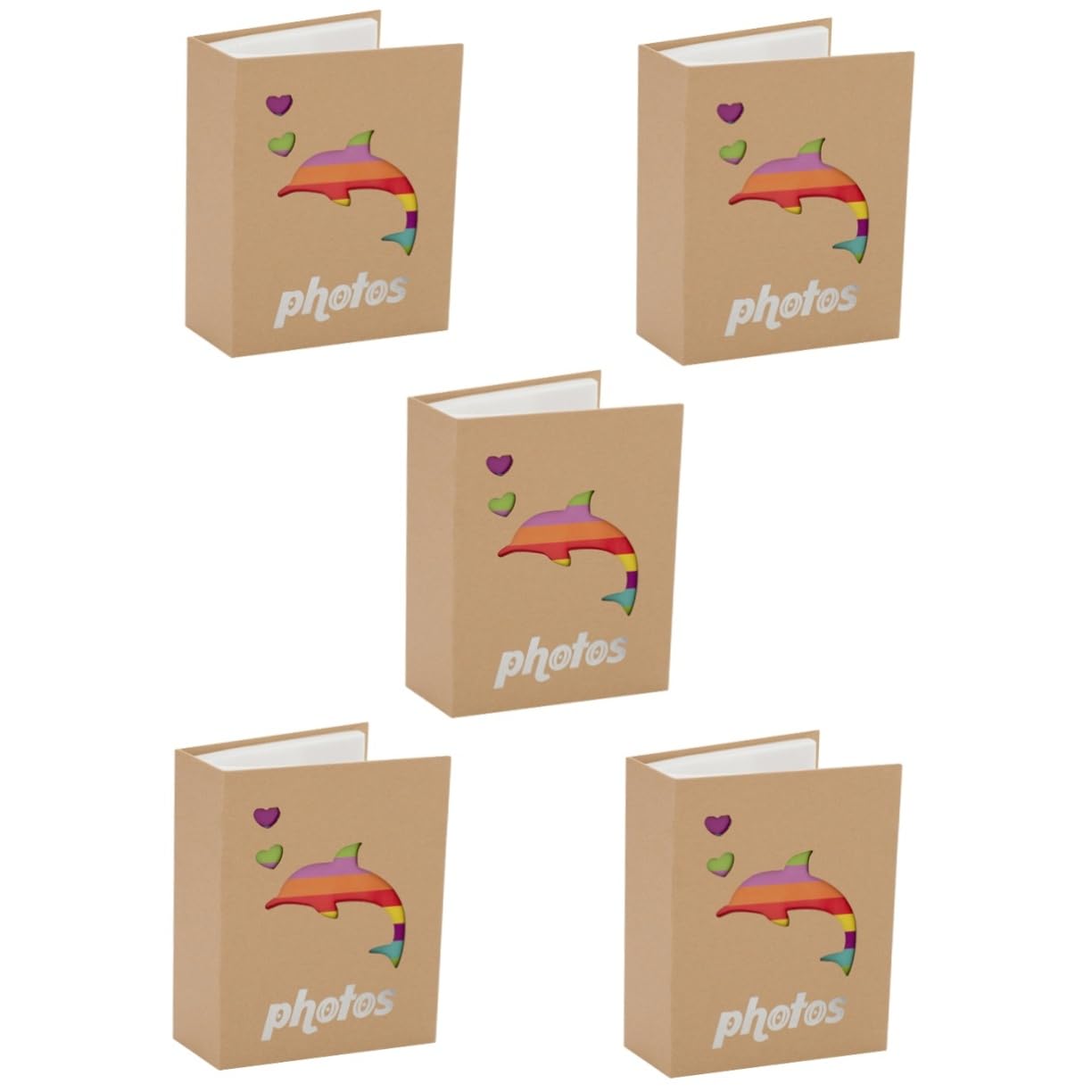 Toyvian 5piezas Álbum De Fotos Infantil Para Bebés Álbum De Recuerdos Diseño De Animales Capacidad Para Fotos Para De Recién Nacidos y Celebraciones