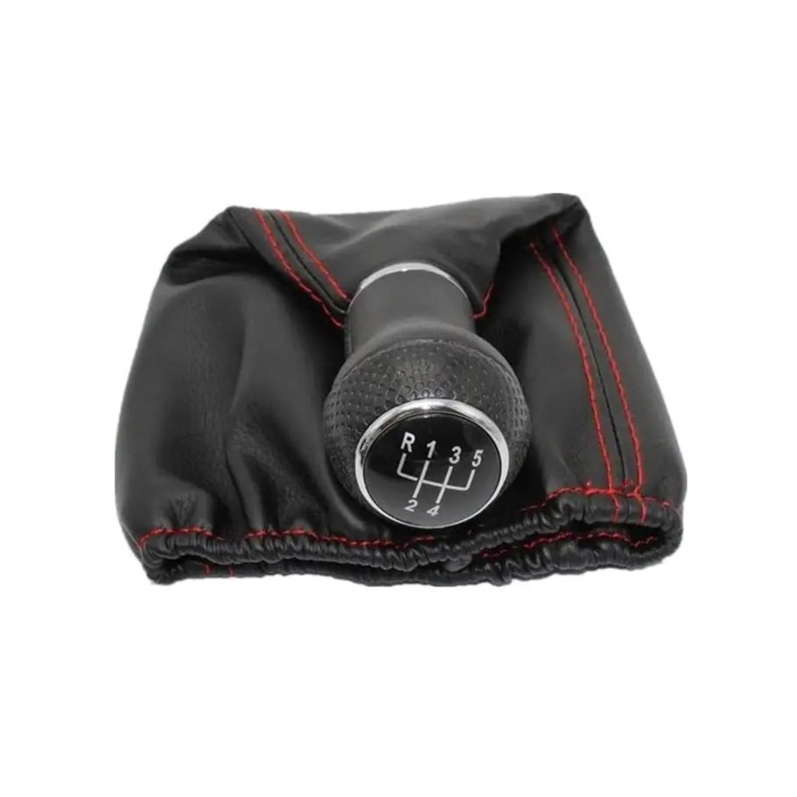 Gxqklsu Red Line Gear Shift Knob For Seat For Arosa For Ibiza For Inca For Cordoba Car-Styling 5 Speed Car Gear Shift Knob Boot With Black Line 6X071111f(Red Line)