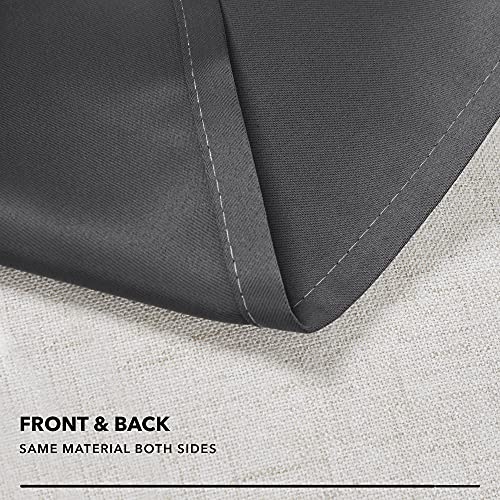 image for Deconovo Room Darkening Grey Curtains 45 Inch Length for Bedroom - Sho