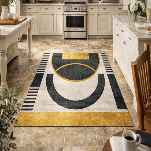 Tapis antidérapant moderne pour sécuriser le sol du salon - 2
