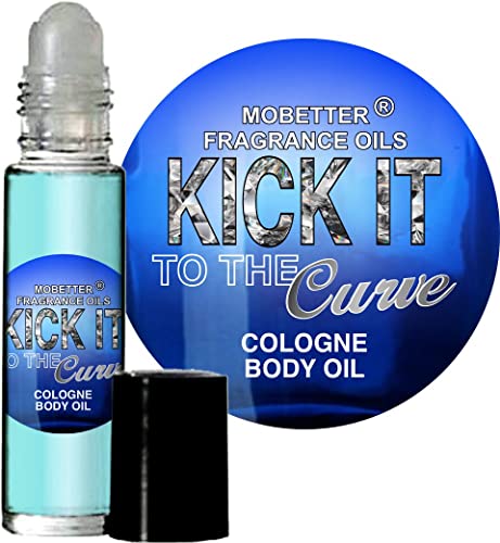MOBETTER FRAGRANCE OILS Kick It To The Curve Men Cologne Body Oil 1/3 oz roll on Glass Bottle