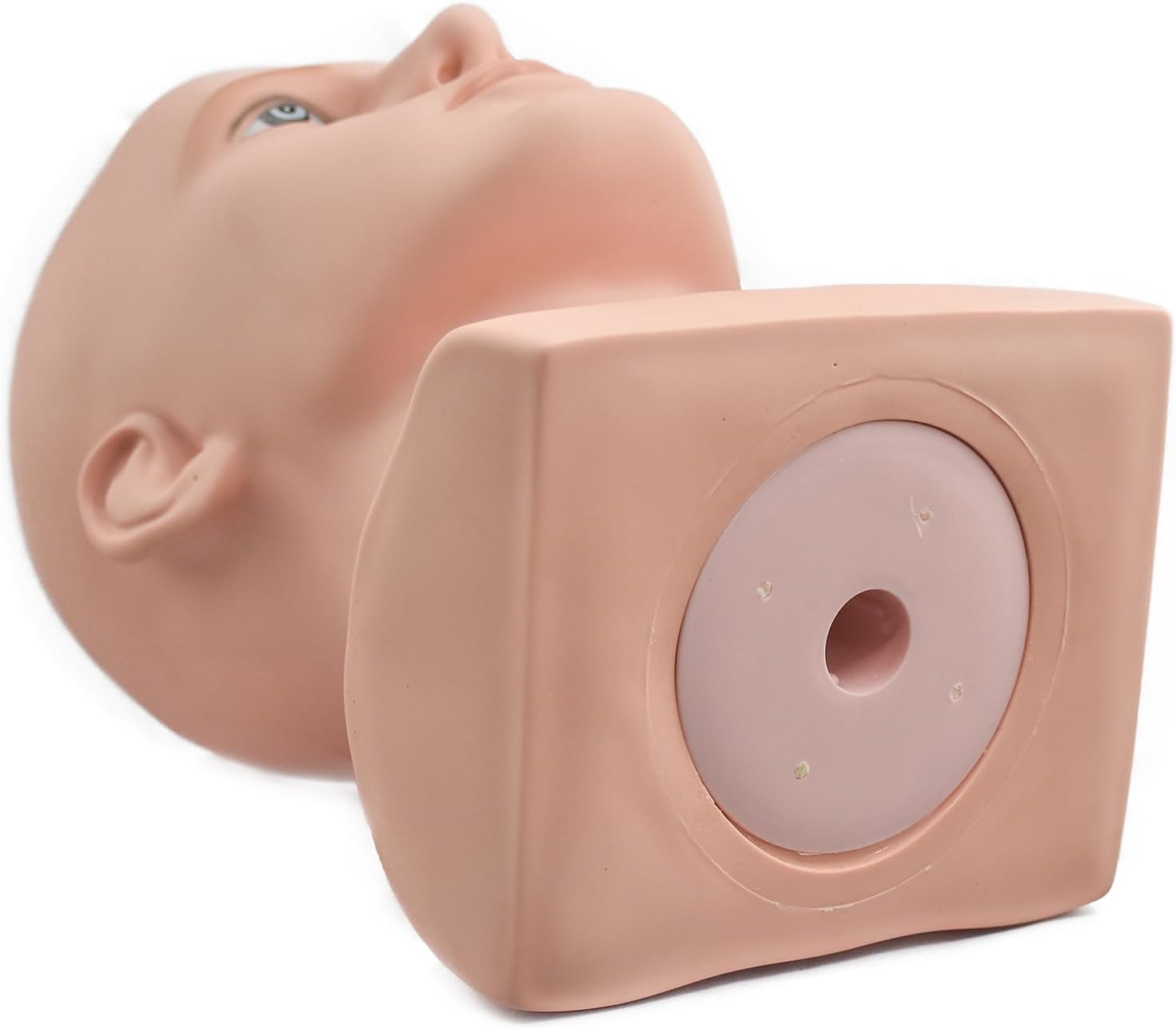 Male Mannequin Head Professional Manikin Head for Display Wigs Hats Headphone Mask Sunglasses Jewelry and Scravat Display Stand (L90-fuse)