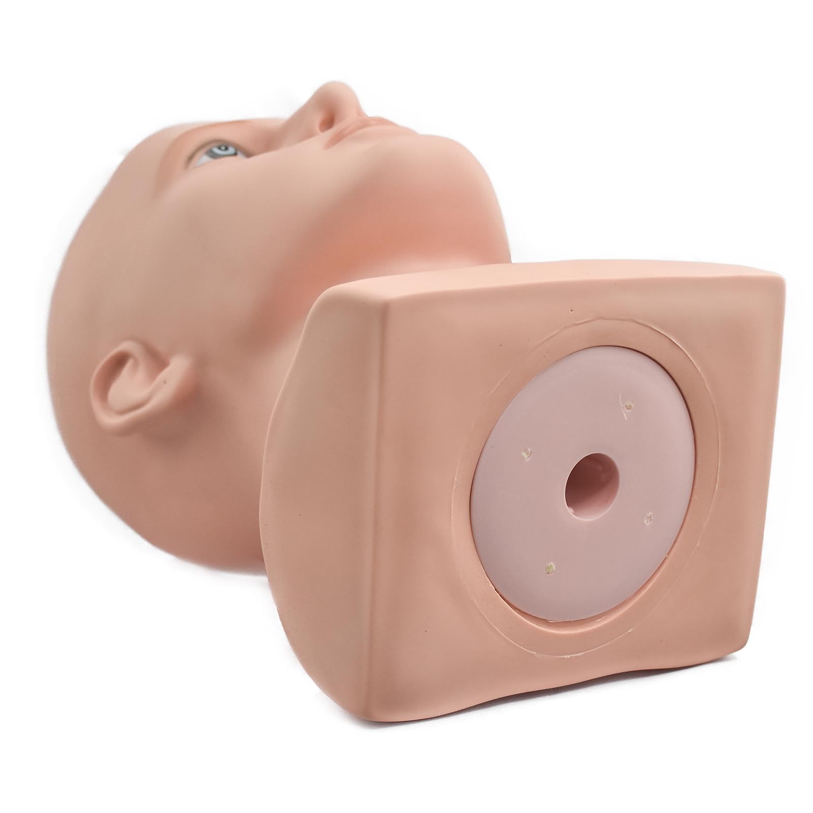 Cabeza de maniquí de hombre Cabeza de maniquí profesional para exhibición Pelucas Sombreros Auriculares Máscara Gafas de sol Joyería y Scravat Soporte de exhibición (UK-90guangtou)