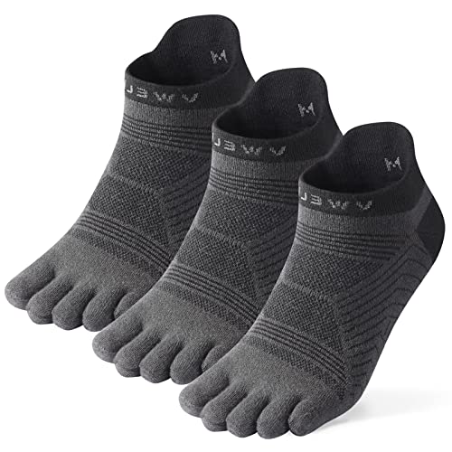 Chaussettes à Orteils Homme VWELL Lot de 5 Doigts Pied Sport Coton Respirant