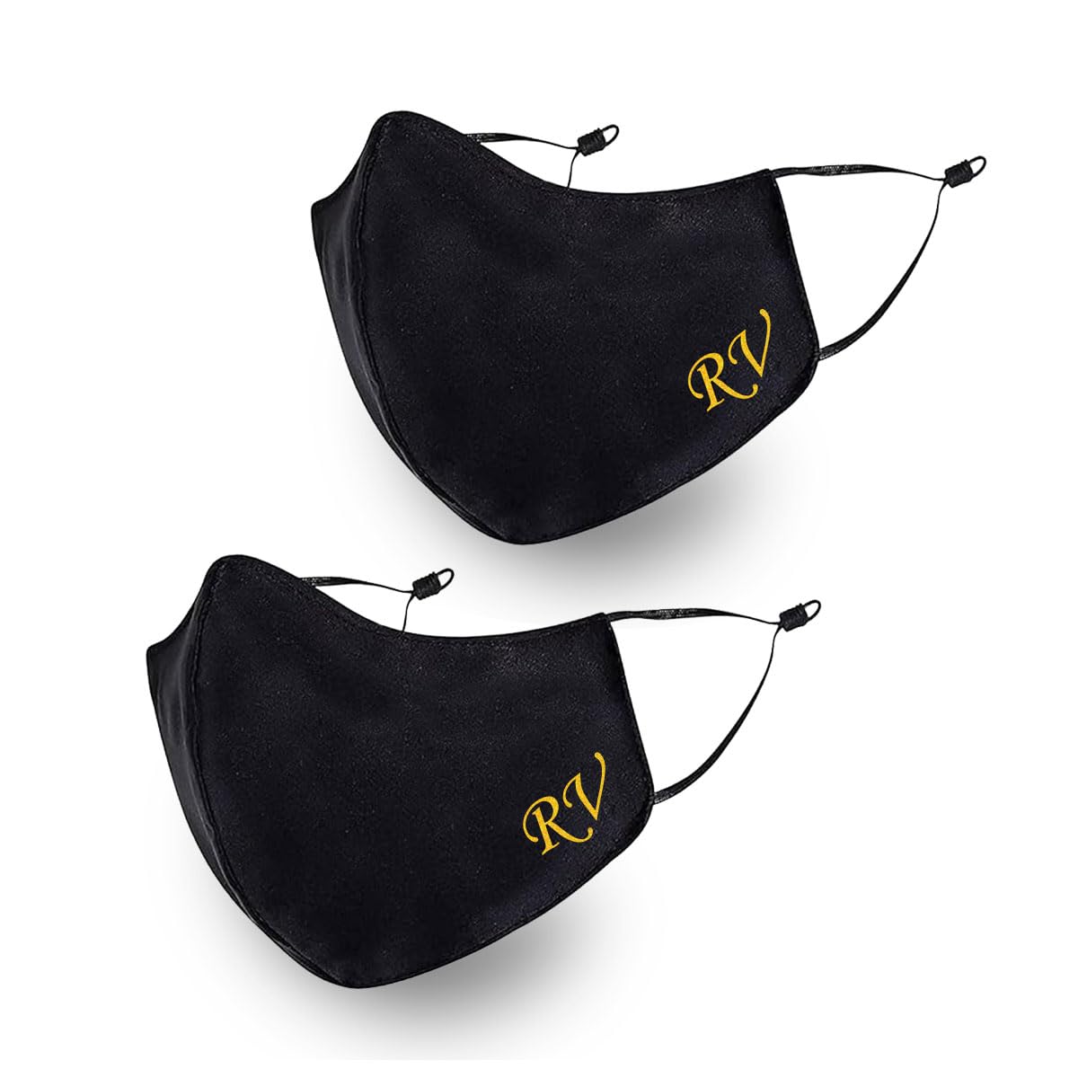 exciting lives Personalised Face Mask Set Of Two - Gift for Birthday, Anniversary, Cotton Cloth Face Mask Combo for Men, Women with Ear Adjusters, Gift for Brother, Sister, Husband, Wife, Boyfriend-picture-24
