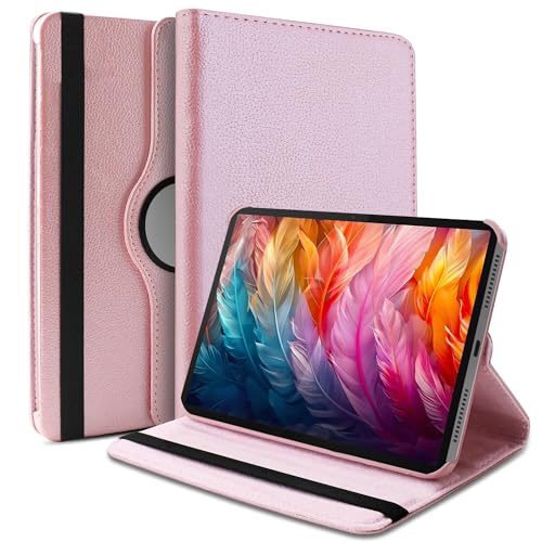 Image of TGK 360 Rotatable Smart Flip Cover for Lenovo Idea Tab Pro 12.7 Inch 2025 TB-373FU TB-375FC Tablet Case (Rose Gold)