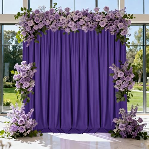 Cortinas Fondo Fotográfico Morado 5x7FT 2 Paneles miniatura 2