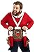Produktbild Unisex Herren Strickjacke mit hässlichem Weihnachtspulli, gestrickt Santa Rocks Funny Ugly Pullover für Herren XL