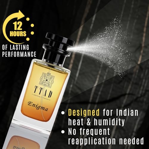 Image of TTAD Enigma Luxury Perfume for Men 100ml | Long Lasting Sweet Spicy Woody Eau De Parfum | Whiskey & Spicy Notes with Oudh, Sandalwood, Patchouli & Leather | Premium Evening Fragrance for Men