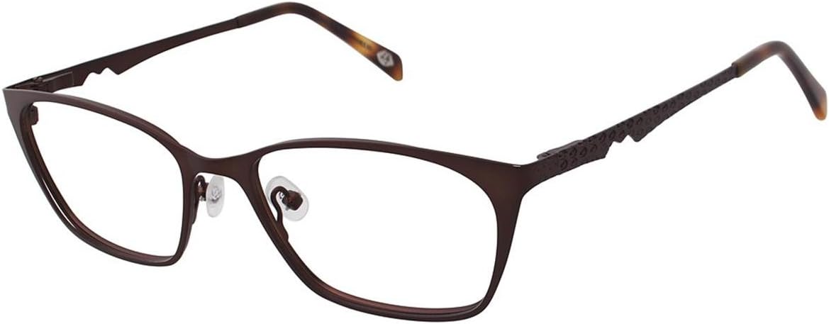 Lulu Guinness Women's Optical Eyeglasses L761 Brown Size 52