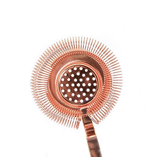 BarConic® Long Ridged Handle No Prong Strainer - Copper