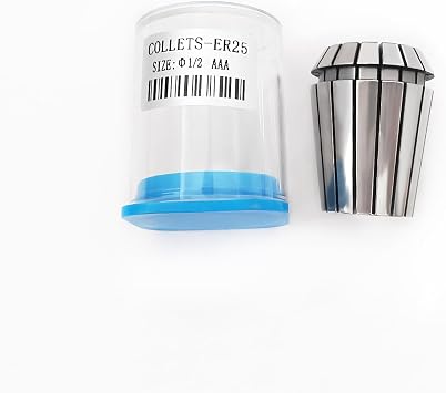 Tools ER25 1/2 Inch Size High Precision Spring Collets Set, Accuracy Within 0.008 mm,Within 5000RMP router collets For CNC Milling Engraving Chuck Lathe Tool Holder Workholding Engraving,1pcs