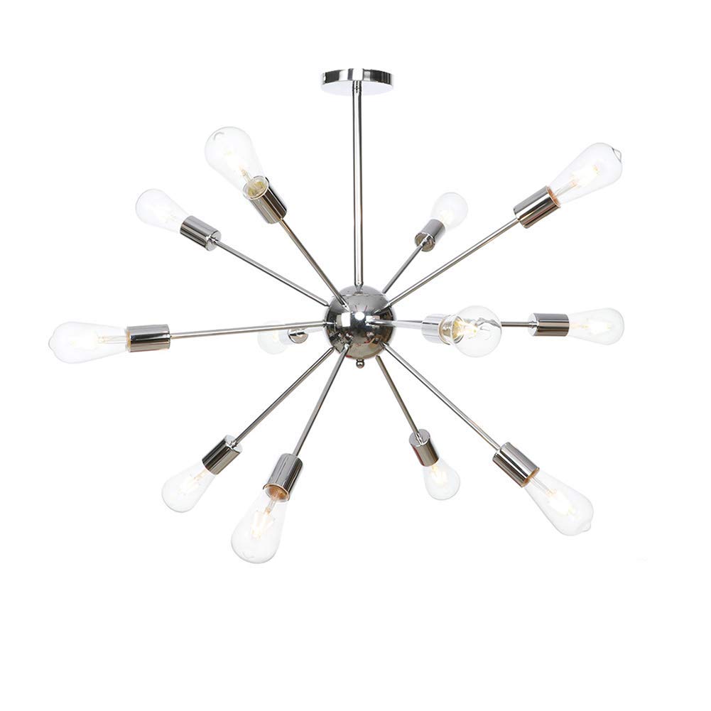 Luz de techo moderno Sputnik de 12 luces regulable para cocina y salón